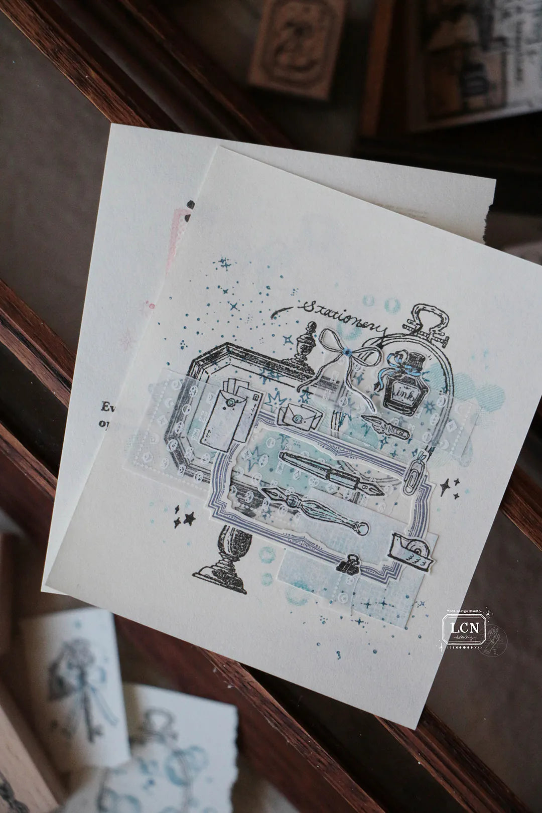 Lin Chia Ning Wooden Stamp - Bow Stamp Set