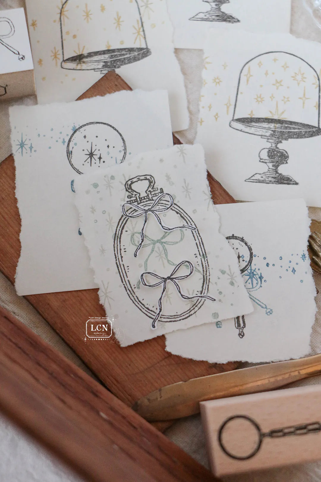 Lin Chia Ning Wooden Stamp - Bow Stamp Set