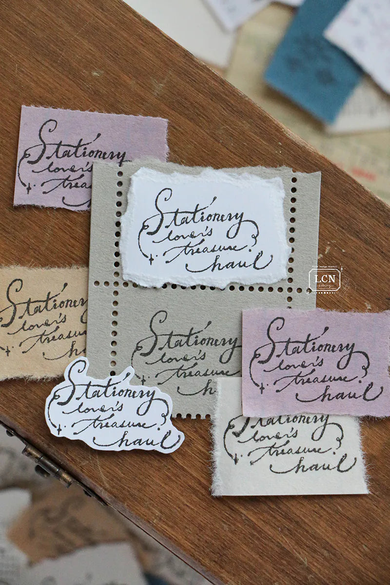 Lin Chia Ning Wooden Stamp - Treasure Haul


One (1) Treasure Haul Stamp. Includes 1 stamp.


Size: 3.5 x 2.5 x 2.5 cm
Material: Compressed wood handle rubber stamp