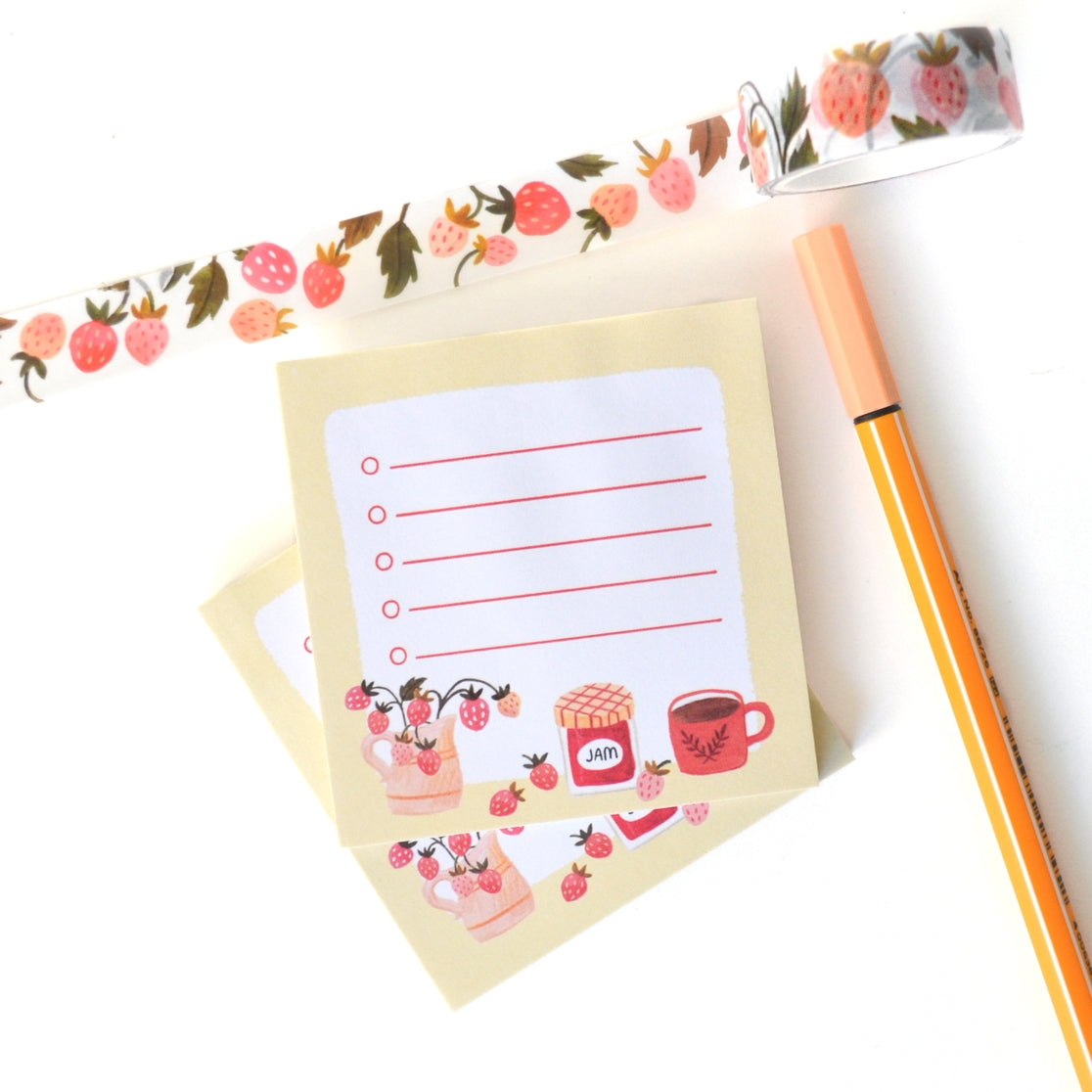 Julianna Swaney - Little List Strawberry Sticky Notes