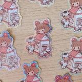 Pegatina de Little Moo &amp; Milk