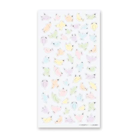 Little Pastel Birds Sticker Sheet