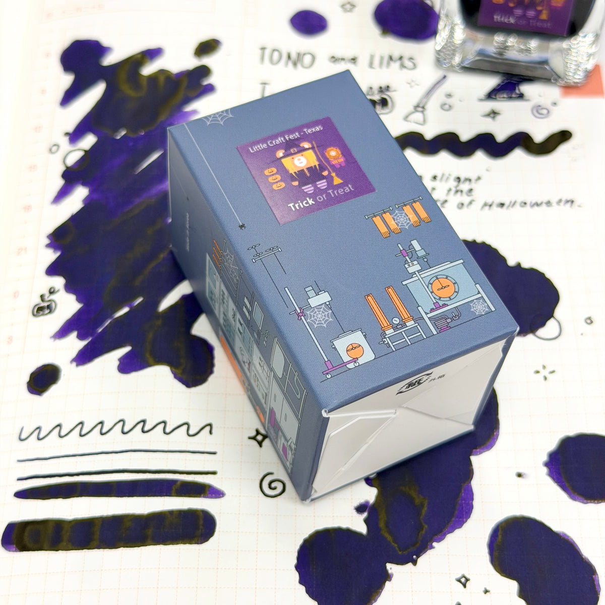 The Trick & Treat Set celebrates the two sides of Halloween magic. Trick enchants with mysterious violet shadows, deep shading, and unexpected olive undertones, while Treat delights with stormy blue-grey tones, bright cerulean highlights, and warm rosy accents. Contrasting yet complementary, they capture the excitement of wandering through moonlit streets, never knowing whether the next door will bring a playful trick or a welcome treat.
