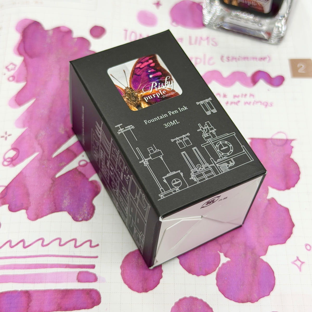 Little Craft Place X TONO & LIMS Exclusive Ink - Risky Purple (shimmer)