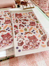Cherry Rabbit Lovely Picnic Sticker Sheet