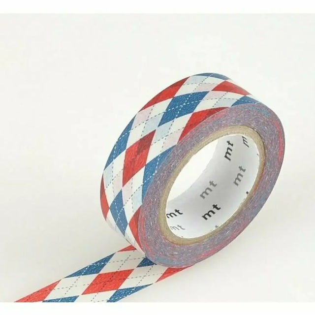 MT Washi Tape - Argyle Red

mt is the original washi masking tape, made in Japan by Kamoi Kakoshi. mt is colourful tape which is easy to tear by hand and reposition on nearly any surface. Write on it, layer it, and use it on paper, gifts, objects or the wall (mt won't damage paint - why not make a tape collage?) mt washi masking tape is now sold throughout the world in hundreds of colours and patterns.

Enjoy mt as a part of your daily life, adding a little colour everywhere.

All tapes are 15mm x 7m (0.6"X