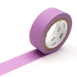 MT Washi Tape - Matte Purple

mt is the original washi masking tape, made in Japan by Kamoi Kakoshi. mt is colourful tape which is easy to tear by hand and reposition on nearly any surface. Write on it, layer it, and use it on paper, gifts, objects or the wall (mt won't damage paint - why not make a tape collage?) mt washi masking tape is now sold throughout the world in hundreds of colours and patterns.

Enjoy mt as a part of your daily life, adding a little colour everywhere.

All tapes are 15mm x 7m (0.6