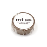 MT Washi Tape - Ochre

mt is the original washi masking tape, made in Japan by Kamoi Kakoshi. mt is colourful tape which is easy to tear by hand and reposition on nearly any surface. Write on it, layer it, and use it on paper, gifts, objects or the wall (mt won't damage paint - why not make a tape collage?) mt washi masking tape is now sold throughout the world in hundreds of colours and patterns.

Enjoy mt as a part of your daily life, adding a little colour everywhere.

All tapes are 15mm x 7m (0.6"X23')