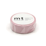 mt is the original washi masking tape, made in Japan by Kamoi Kakoshi. mt is colourful tape which is easy to tear by hand and reposition on nearly any surface. Write on it, layer it, and use it on paper, gifts, objects or the wall (mt won't damage paint - why not make a tape collage?) mt washi masking tape is now sold throughout the world in hundreds of colours and patterns.

Enjoy mt as a part of your daily life, adding a little colour everywhere.

All tapes are 15mm x 7m (0.6"X23')