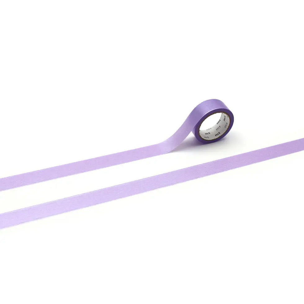MT Washi Tape - Silky Purple

mt is the original washi masking tape, made in Japan by Kamoi Kakoshi. mt is colourful tape which is easy to tear by hand and reposition on nearly any surface. Write on it, layer it, and use it on paper, gifts, objects or the wall (mt won't damage paint - why not make a tape collage?) mt washi masking tape is now sold throughout the world in hundreds of colours and patterns.

Enjoy mt as a part of your daily life, adding a little colour everywhere.

All tapes are 15mm x 7m (0.6
