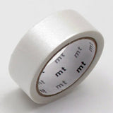mt is the original washi masking tape, made in Japan by Kamoi Kakoshi. mt is colourful tape which is easy to tear by hand and reposition on nearly any surface. Write on it, layer it, and use it on paper, gifts, objects or the wall (mt won't damage paint - why not make a tape collage?) mt washi masking tape is now sold throughout the world in hundreds of colours and patterns.

Enjoy mt as a part of your daily life, adding a little colour everywhere.

All tapes are 15mm x 7m (0.6"X23')
