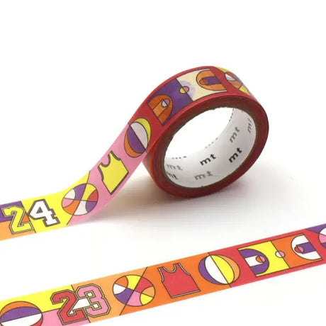 MT ex Washi Tape - Basketball

mt is the original washi masking tape, made in Japan by Kamoi Kakoshi. mt is colourful tape which is easy to tear by hand and reposition on nearly any surface. Write on it, layer it, and use it on paper, gifts, objects or the wall (mt won't damage paint - why not make a tape collage?) mt washi masking tape is now sold throughout the world in hundreds of colours and patterns.

Enjoy mt as a part of your daily life, adding a little colour everywhere.

All tapes are 15mm x 7m (0.