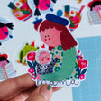 Express your love for motherhood with our MAMA sticker from Daria Solak Illustrations. Sized at a compact 8 cm, it's a perfect add-on to your laptop, notebook, or water bottle. Born from hand-drawn illustrations and locally printed, this sticker embodies the brand's commitment to creating designs that bring joy. Daria Solak, a London-based illustrator, creates colorful designs that make everyone smile. Add a touch of whimsy to your day with this delightful sticker.