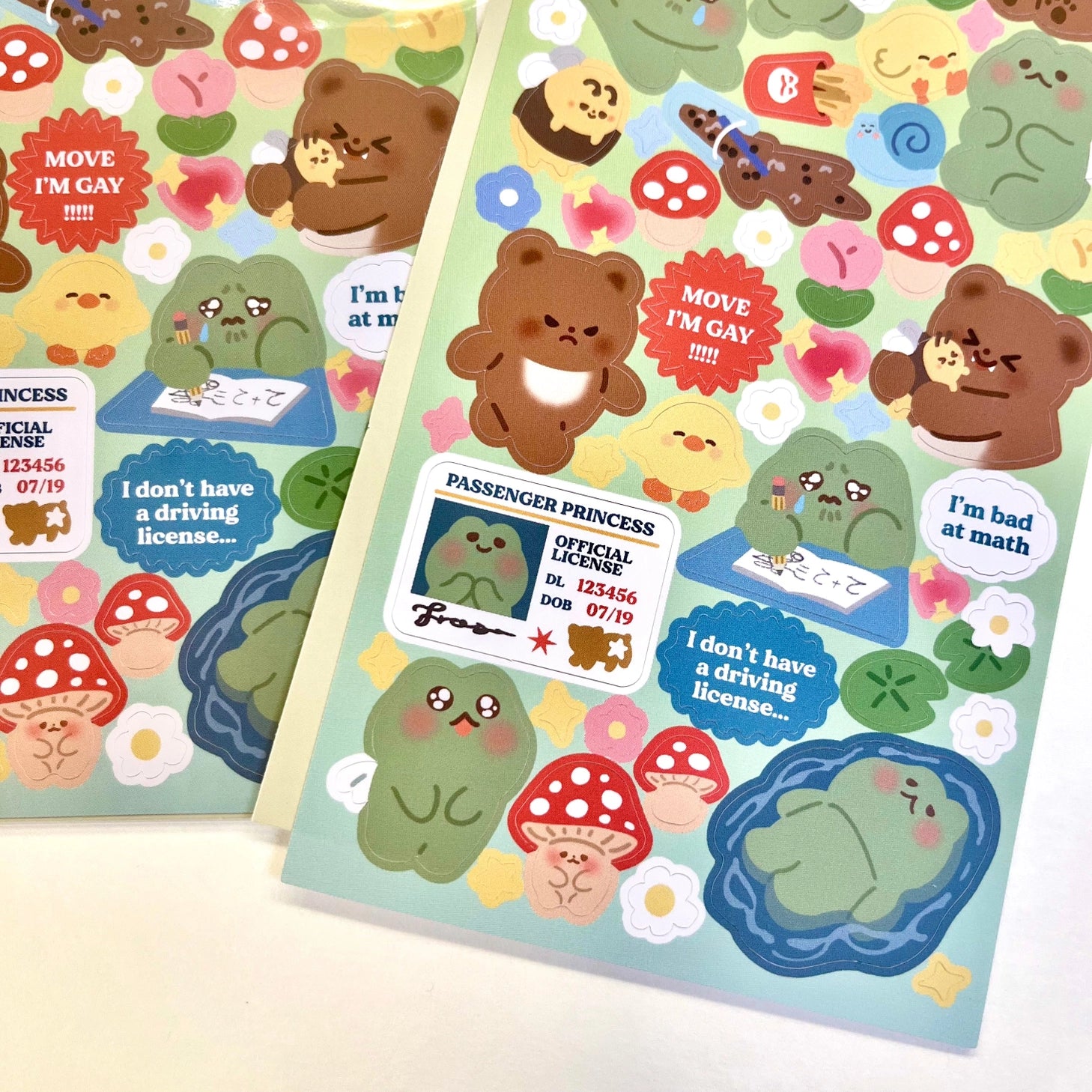As Maobabie, we present our Sticker Sheet - Froggy Angel &amp; Friends, crafted with love by our indie artist, Jennie. Printed on matte vinyl paper, this sheet measures 210mmx170mm, making it an ideal size for decorating your phone, laptop, or any other surface. Get ready to experience our cute and soft illustrations, bringing a touch of charm to your everyday items. With Maobabie, it's all about adding a dash of whimsy to your world.

Includes one (1) sticker sheet