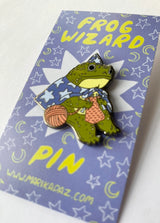 Marika Paz Pin - Frog Wizard