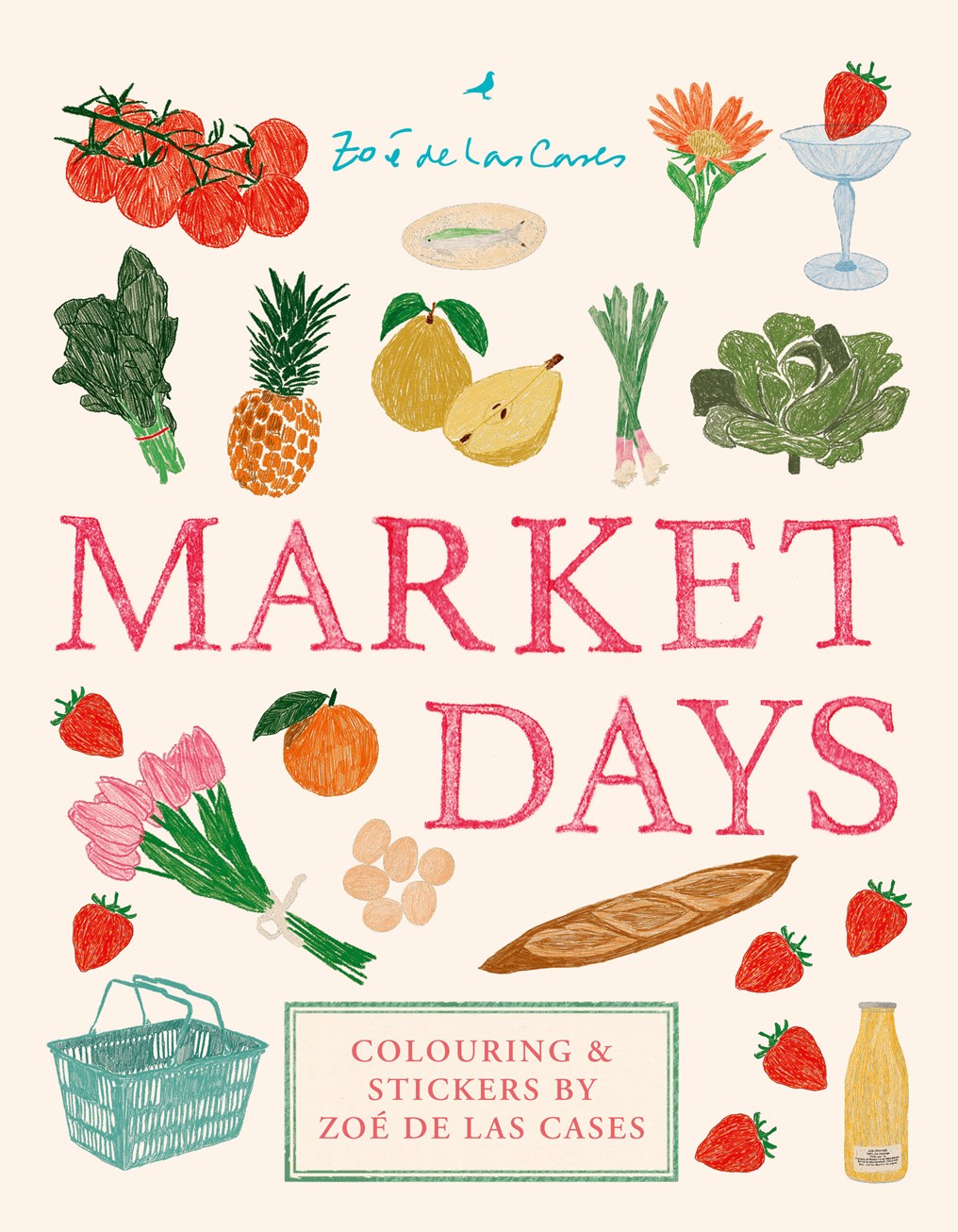 A beautiful sticker and coloring book to bring the delights of a French market to life, from French designer Zoé de Las Cases.