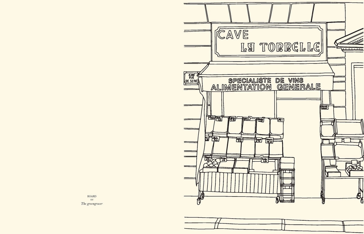 A beautiful sticker and coloring book to bring the delights of a French market to life, from French designer Zoé de Las Cases.