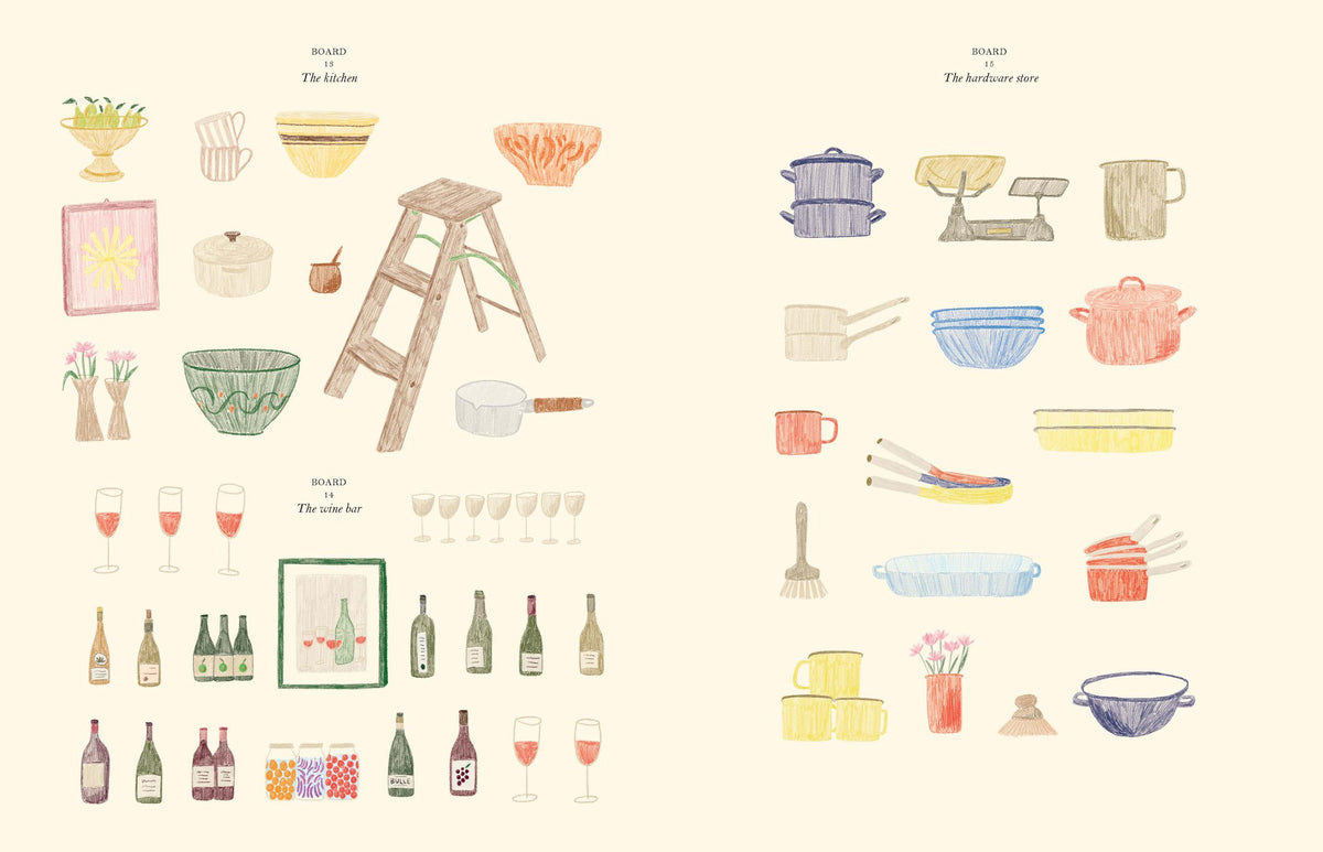 A beautiful sticker and coloring book to bring the delights of a French market to life, from French designer Zoé de Las Cases.