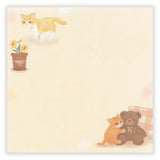 Relaxing Animals Day A note depicting each day of the animals living leisurely.
I drew a kitten relaxing in a warm room lined with teddy bears and pots.
It is a fun design that can be used according to your mood with two pattern assortments.

100 × 100 mm in height and 100 mm
2 patterns
80 Sheets