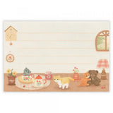 Relaxing Animals Day - A mini-letter depicting the days of each animal living in
a relaxed manner.
I drew a kitten relaxing in a warm room lined with teddy bears and pots.
It is a size that can hold a photo (DSC format, L format) and can be mailed at a standard price.

Length 98× Width 148mm
8 pieces of stationery, 4 envelopes