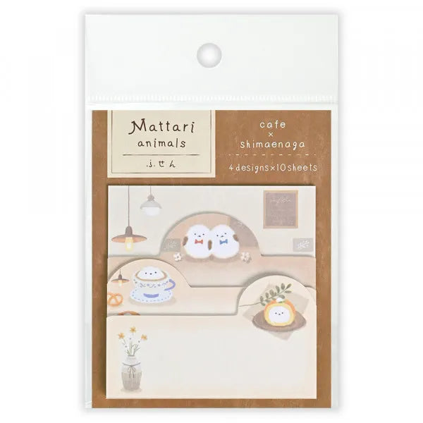 Mattari Animals Relax Day Shimaenaga Sticky Notes