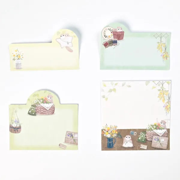 Mattari Animals Relax Day Squirrel Sticky Notes