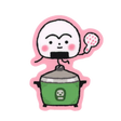 Megan Wang - Rice Cooker Sticker

This onigiri is looking for a fresh scoop!&nbsp;Featuring art by Megan Wang, this sticker is the perfect addition to your sticker collection!

✦ matte vinyl sticker&nbsp;

✦ measures roughly 2 x 3 inches