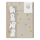 This letter set comes with a fluffy animal sticker. The letter paper is a small size that can be used like a single stroke of paper, and the envelope is conveniently sized to hold photos.
The letter has a moderate length, so it's easy to use for small thank-you letters or letters in everyday life.