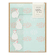 This letter set comes with a fluffy animal sticker. The letter paper is a small size that can be used like a single stroke of paper, and the envelope is conveniently sized to hold photos.
The letter has a moderate length, so it's easy to use for small thank-you letters or letters in everyday life.