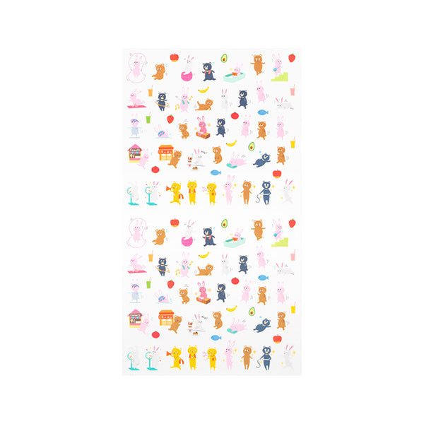 Midori Sticker Sheet - Achievement: Diet Animals


The "Achievement Sticker" is a sticker that shows at a glance how hard you have worked on dietary needs just by attaching it to your monthly block schedule every day. In addition to monthly blocks, you can also use it for weekly pages and diaries.