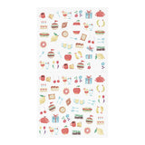 The 'Sandwich Motif Pattern' is a sticker that is cut off with perforations and displayed with letters sandwiched.