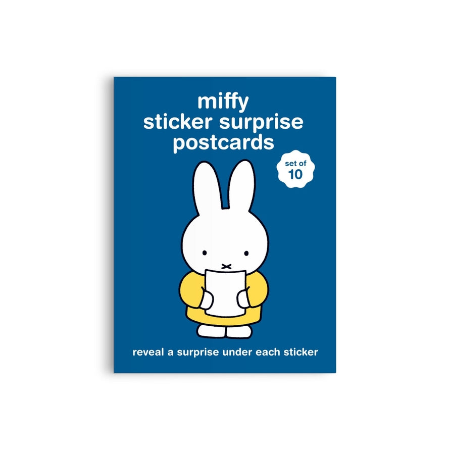 The Miffy Postcard Sticker Book by Galison includes 10 adorable postcards (4.25 x 6”) and a delightful selection of stickers featuring Dick Bruna’s beloved bunny. Each sticker peels away to reveal a sweet surprise message underneath, adding an extra layer of charm to your creative projects.