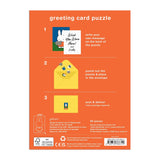 Discover the charm of Miffy, Dick Bruna's iconic character beloved by generations worldwide. Created in 1955 from bedtime stories told during a vacation in the Netherlands, Miffy has become a global icon. Send a puzzle in the mail to someone you love with the Miffy with Flowers Greeting Card Puzzle. Simply write your note on the back of the assembled puzzle, break apart the pieces, and seal the envelop before mailing to your loved one! Only 60 pieces and perfect for Miffy enthusiasts of all ages, it deliver