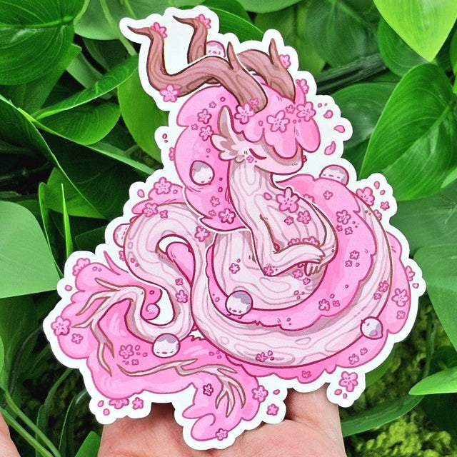 These dragon guardians are here to watch over your dreams! Bringing the fresh scent of cherries, a calming night sky, and the soothing sound of waves.

These whimsical stickers are perfect for decorating your laptop, phone case, skateboard, or including in your sticker book!