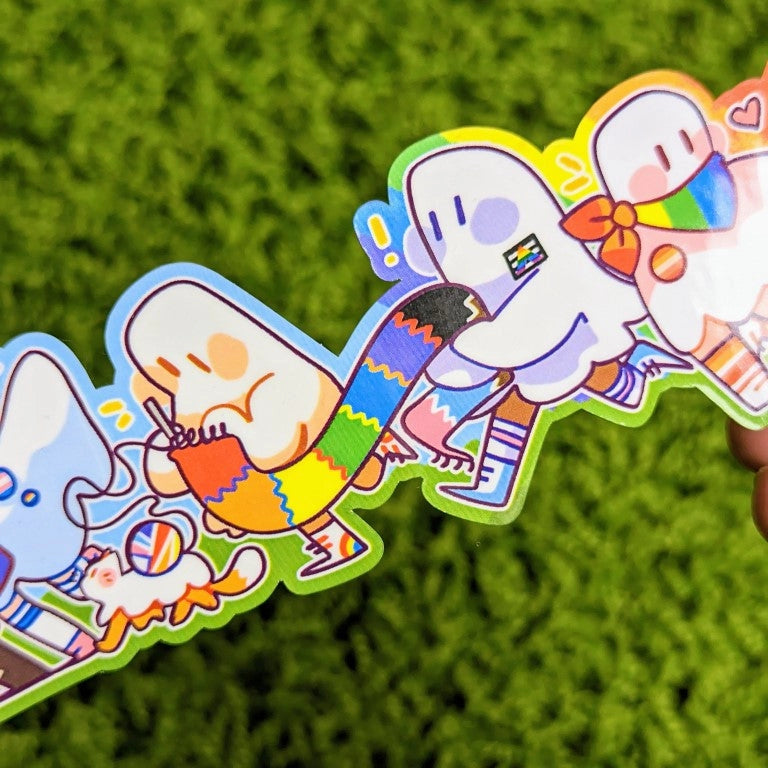 ❤ Long Ghost Pride Parade Sticker! ❤

♡ This aesthetic pride sticker is perfect for decorating your sketchbook cover, laptop, phone case, skateboard, and more!