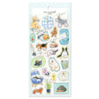 An illustration sticker with the theme of the peaceful daily life of animals is now available!
It features a gold rim around the seal.
Please also pay attention to the sheer piece design.