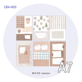 Molinta - Almond Chestnut Brown A7 Memo Sheets

Enjoy these cute memo sheets with 6 different patterns front and back! 4 pages of each pattern.

Specifications: 80mmx120mm
Material: 120g cotton paper

Number of pages: 24