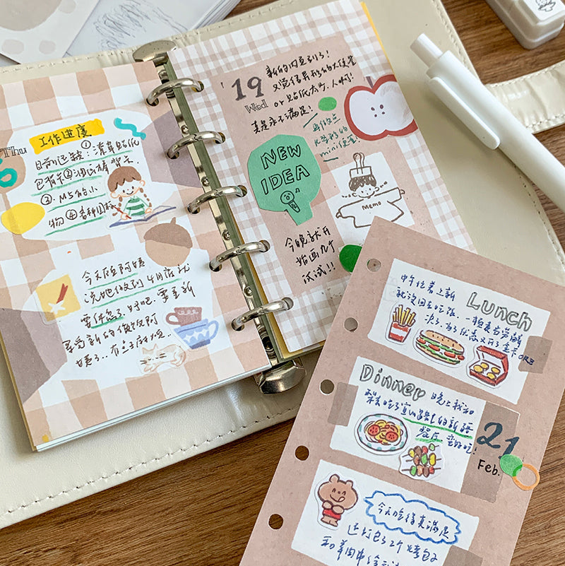 Molinta - Almond Chestnut Brown M5 Memo Sheets

Enjoy these cute memo sheets with 6 different patterns front and back! 4 pages of each pattern.

Specifications: 67mmx105mm
Material: 120g cotton paper

Number of pages: 24