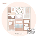 Molinta - Almond Chestnut Brown M5 Memo Sheets

Enjoy these cute memo sheets with 6 different patterns front and back! 4 pages of each pattern.

Specifications: 67mmx105mm
Material: 120g cotton paper

Number of pages: 24