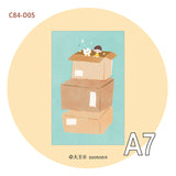 Molinta - Cardboard Box A7 Memo Pad

Enjoy 20 sheets of this memo pad depicting a stack of cardboard boxes to your writing experience!

Specifications: 80mmx120mm
Material: 120g white kraft paper
Number of pages: 20
