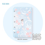 Molinta - Cherry Blossom Rain M5 Loose Leaf Storage Folder

Store all your little vinyl stickers, sticker flakes, memo sheets, and scraps used for journaling in this folder and retrieve it whenever you need conveniently in your binder!

Specifications: 67mmx110mm
Material: Cast PP