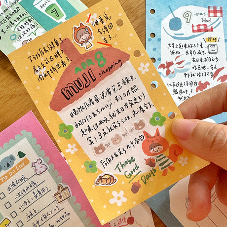 Molinta - Crayon Animal A7 Memo Sheets

Enjoy these cute memo sheets featuring different animals drawn with crayon-like art style!

Specifications: 80mmx120mm
Material: 120g cotton paper

Number of pages: 10