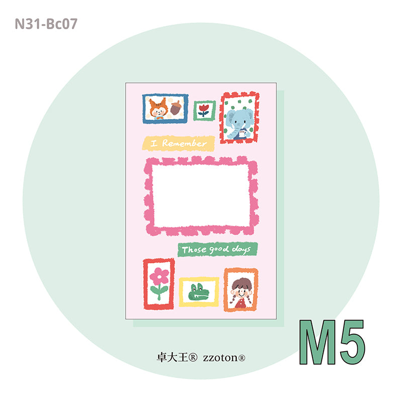 Molinta - Crayon Animal M5 Memo Sheets

Add a touch of playful charm to your notes with these Crayon Animal M5 Memo Sheets from Molinta. Each pad features adorable animals drawn in a crayon‑style illustration, giving your planners, journals, and scrapbooks a warm, hand‑drawn feel.

Available in four designs each pack includes 10 sheets, so you can pick your favorites or collect them all.
