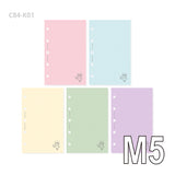 Molinta - Cream Colored Paper M5 Memo Sheets

Enjoy 20 sheets of these 5 different pastel-colored papers that are dotted that can be added to bring more color to your journal!&nbsp;

Specifications: 67mmx105mm
Material: 100g white kraft paper
Number of pages: 20
