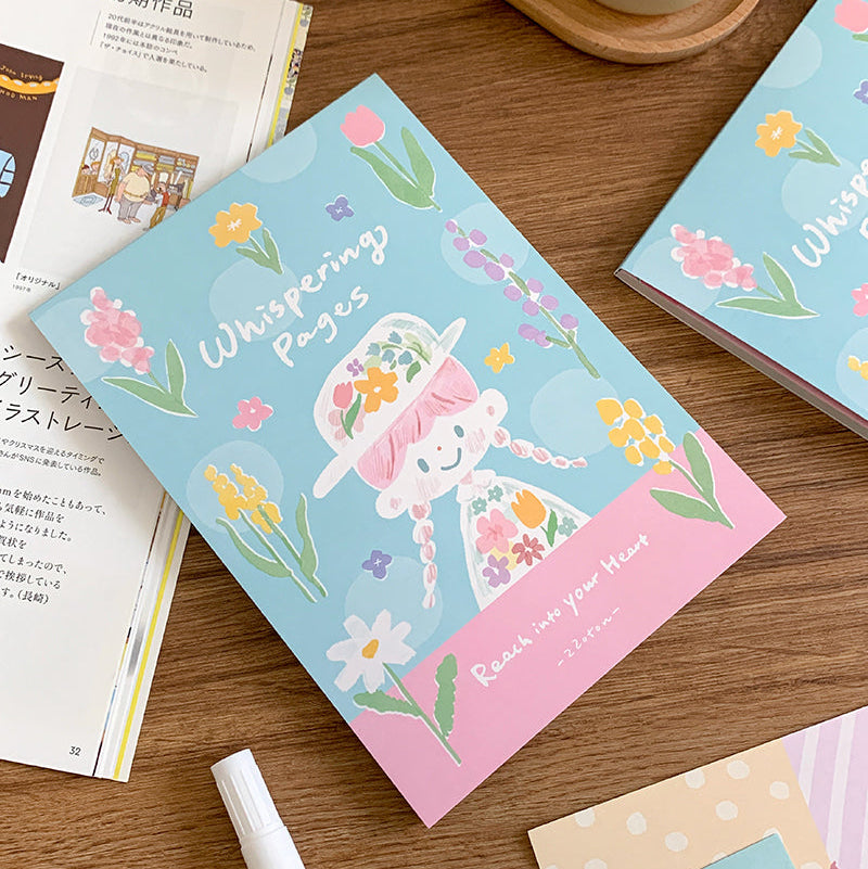 Molinta - Gentle Dreams A5 Colored Notepad

Enjoy 5 sets of 12 different designs that total to 60 sheets that can be used for various purposes such as gift wrapping or making cute collages in your journal!

Specifications: 148mmx210mm
Material: 100g white kraft paper
Full color pages inside
Number of pages: 60
