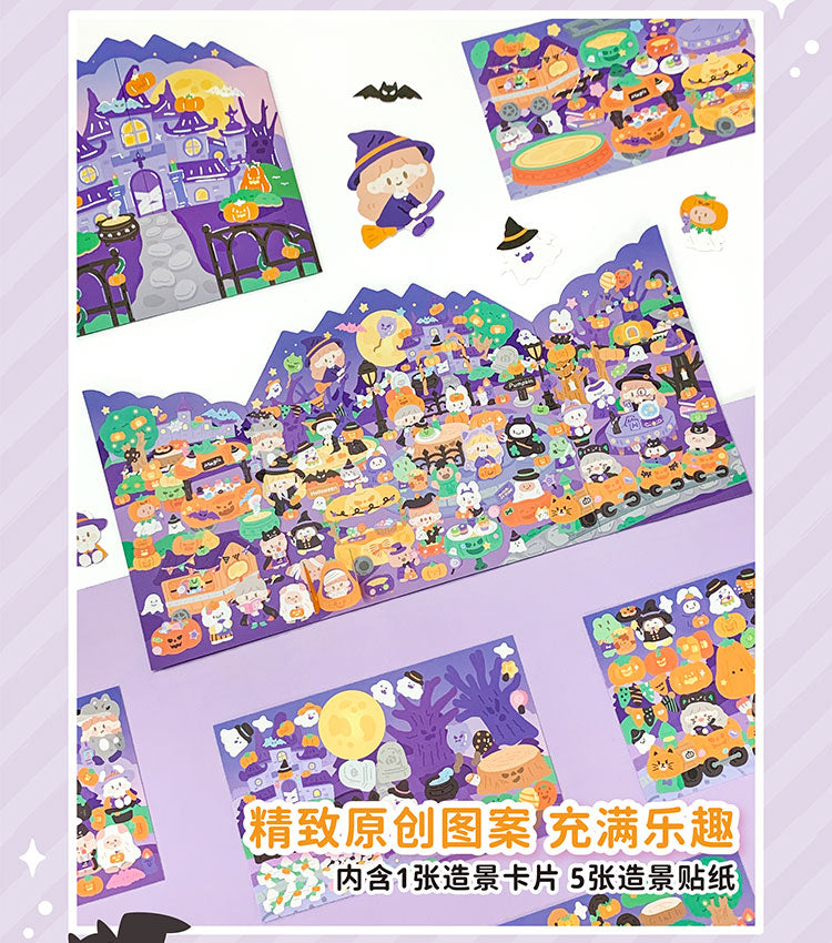 Molinta - Halloween Magic Large Scene Sticker

Decorate a lively Halloween town! With this cute activity, you'll receive a standing Halloween themed background and 5 sticker sheets to decorate with!

164mm x 185 mm
Material: Paper, PVC