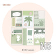 Molinta - Imagine Yourself in Gray-Green M5 Memo Pad

Enjoy this cute memo pad with 6 different patterns front and back! 4 pages of each pattern.

Specifications: 67mmx105mm
Material: 120g cotton paper

Number of pages: 24