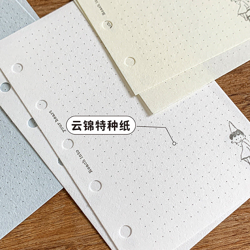 Molinta - Kapok Paper A7 Memo Sheets

Enjoy 9 sheets of these 3 different papers with neutral colors that are dotted to add to your journaling experience!

Specifications: 80mmx120mm
Material: Cloud brocade paper
Number of pages: 9
