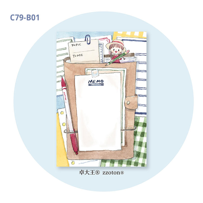 Molinta - Log List A7 Memo Pad

Enjoy 50 sheets of this stationery and journal memo pad to add to your writing experience!

Specifications: 80mmx120mm
Material: 100g white kraft paper
Number of pages: 50
