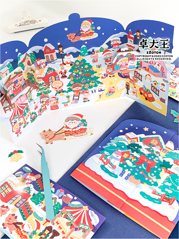 Molinta - Merry Christmas Large Scene Sticker Set

Get ready for Christmas with this fun sticker scene! With this cute activity, you'll receive a double-sided, standing Christmas themed background and 5 sticker sheets to decorate with!

164mm x 185 mm
Material: Paper, PVC